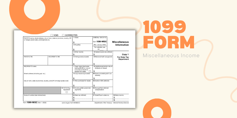 An example of the 1099-MISC blank form for 2023